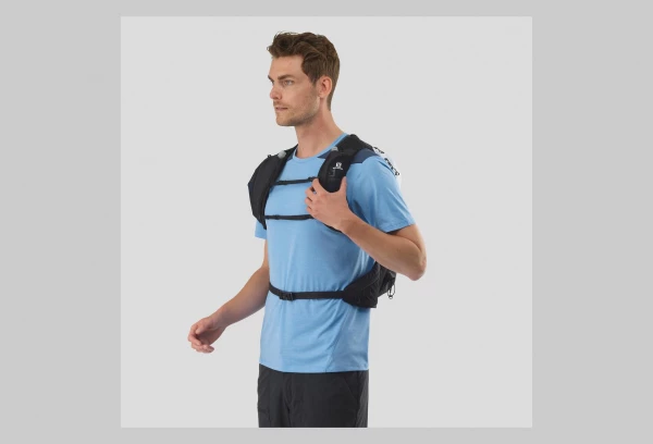 Sac à Dos Salomon XT 15 Blanc Noir Unisex 4 Sac à Dos Salomon XT 15 Blanc Noir Unisex – Image 3