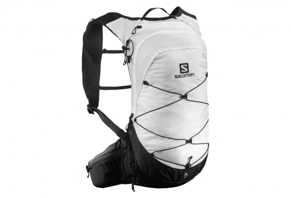 Sac à Dos Salomon XT 15 Blanc Noir Unisex 5 Sac à Dos Salomon XT 15 Blanc Noir Unisex – Image 4