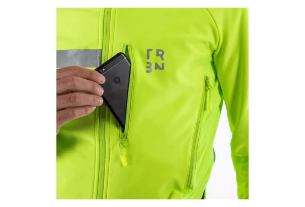 Veste Softshell Triban RC500 Jaune Fluo 6 Veste Softshell Triban RC500 Jaune Fluo – Image 4