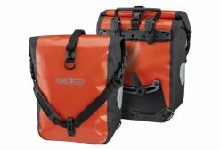 Paire De Sacoches De Porte-Bagages Ortlieb Sport-Roller Free 25L Rouge Rust Noir Bleu / Noir
