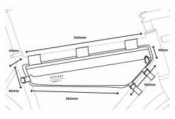 Sacoche De Cadre Restrap Race Frame Bag Large 2 L Noir -Equipement Vélo Gravel Soldes unnamed file 258