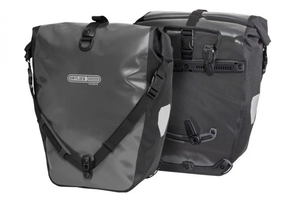 Paire De Sacoches De Porte-bagage Ortlieb Back-Roller Classic Quick-Lock2.1 40 L Gris Noir Gris / Noir 3 Paire De Sacoches De Porte-bagage Ortlieb Back-Roller Classic Quick-Lock2.1 40 L Gris Noir Gris / Noir