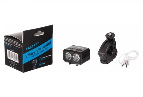 Éclairage Avant Neatt 350 Lumens Noir 5 Éclairage Avant Neatt 350 Lumens Noir – Image 3