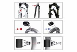 Support éclairage Pour Fourche Klickfix -Equipement Vélo Gravel Soldes unnamed file 3016