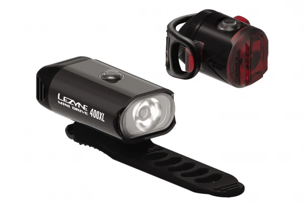 Kit D'Eclairage Lezyne Mine Drive 400XL / Femto Noir 3 Kit D'Eclairage Lezyne Mine Drive 400XL / Femto Noir