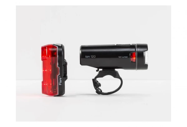 Paire D'Éclairages Bontrager Ion 120/Flare 1 Noir 5 Paire D'Éclairages Bontrager Ion 120/Flare 1 Noir – Image 3