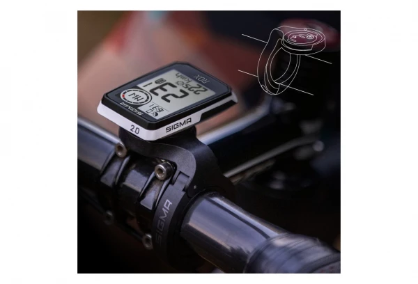 Compteur GPS Sigma ROX 2.0 Set Blanc 5 Compteur GPS Sigma ROX 2.0 Set Blanc – Image 3