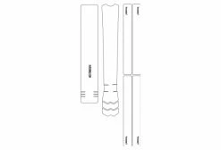 Kit De Protection Cadre Dyedbro Frame Clear Transparent Effet Mat Logo Noir