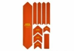 Kit Protection De Cadre ALL MOUNTAIN STYLE Honey Comb XL 10 Pcs - Orange Jaune