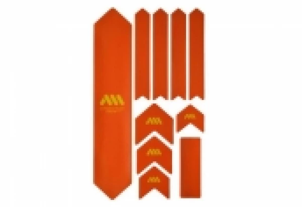 Kit Protection De Cadre ALL MOUNTAIN STYLE Honey Comb XL 10 Pcs - Orange Jaune 3 Kit Protection De Cadre ALL MOUNTAIN STYLE Honey Comb XL 10 Pcs - Orange Jaune