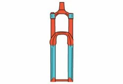 Kit De Protection Fourche RideWrap Covered Protection MTB Brilliant Clair