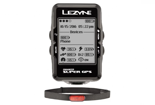 Compteur GPS Lezyne Super Pack Cardio 3 Compteur GPS Lezyne Super Pack Cardio