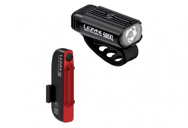 Paire D'Éclairages Lezyne Hecto Drive 500XL / Stick Drive Noir 3 Paire D'Éclairages Lezyne Hecto Drive 500XL / Stick Drive Noir