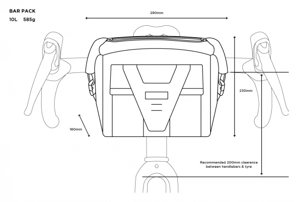 Sacoche De Guidon Restrap Bar Pack 10L Orange 6 Sacoche De Guidon Restrap Bar Pack 10L Orange – Image 4