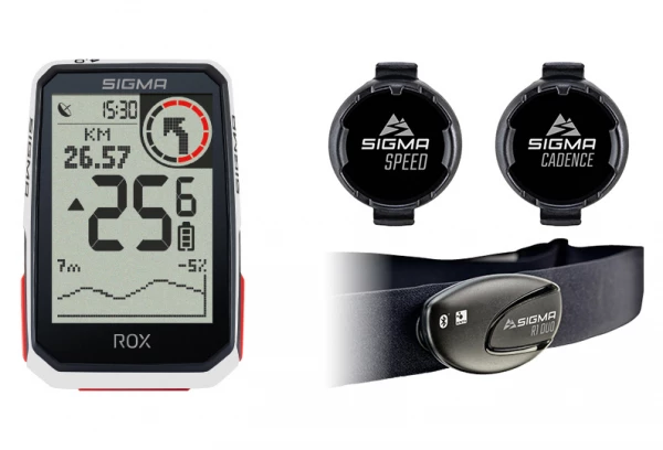 Compteur GPS Sigma ROX 4.0 Pack Cadence Vitesse Cardio Blanc 3 Compteur GPS Sigma ROX 4.0 Pack Cadence Vitesse Cardio Blanc