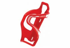Porte-Bidon Lezyne Flow Cage SL Enhanced Entrée Latérale (Côté Gauche) Rouge Blanc / Rouge