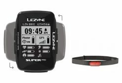 Compteur GPS Lezyne Super Pro (Cardio/Vitesse-Cadence)
