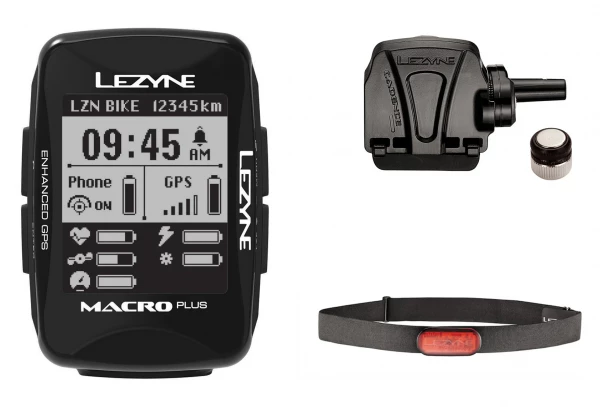 Compteur GPS Lezyne Macro Plus (Cardio/Vitesse-Cadence) 3 Compteur GPS Lezyne Macro Plus (Cardio/Vitesse-Cadence)