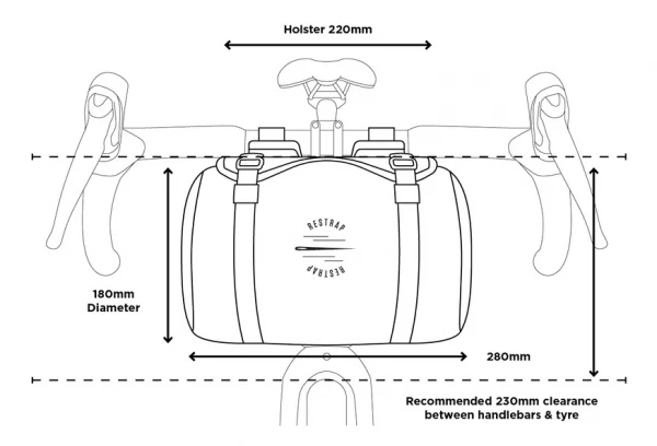 Sacoche De Guidon Restrap Race Bar Bag 7L Noir 10 Sacoche De Guidon Restrap Race Bar Bag 7L Noir – Image 8