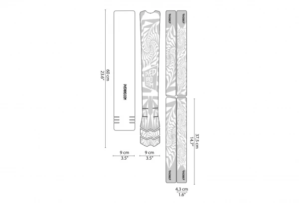 Kit De Protection Cadre Dyedbro Frame Psycho Blanc 4 Kit De Protection Cadre Dyedbro Frame Psycho Blanc – Image 2