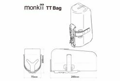 Sacoche De Cadre Dom Monkii Toptube Bag Noir -Equipement Vélo Gravel Soldes unnamed file 6993