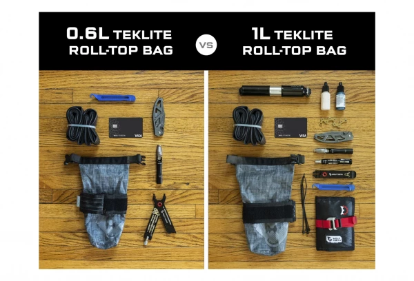 Sacoche De Cadre Wolf Tooth B-RAD TekLite Roll-Top Bag 1L Gris 7 Sacoche De Cadre Wolf Tooth B-RAD TekLite Roll-Top Bag 1L Gris – Image 5