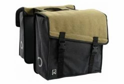 Sacoches Porte-Bagage Willex Dubbele Canvas 38L Noir / Kaki