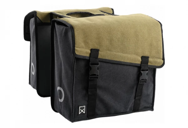 Sacoches Porte-Bagage Willex Dubbele Canvas 38L Noir / Kaki 3 Sacoches Porte-Bagage Willex Dubbele Canvas 38L Noir / Kaki