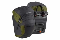 Paire De Sacoches De Porte-bagage Avant Vaude OnTour Front Iron/Bamboo Gris / Vert