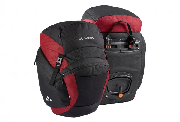 Paire De Sacoches De Porte-bagage Arrière Vaude OnTour Back Noir/Carmine 7 Paire De Sacoches De Porte-bagage Arrière Vaude OnTour Back Noir/Carmine – Image 5