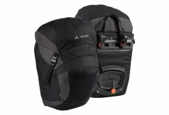 Paire De Sacoches De Porte-bagage Avant Vaude OnTour Front Noir Gris / Vert