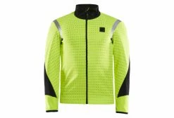 Veste Thermique Réfléchissante Route Craft Hale SubZero Jaune Fluo Noir Homme