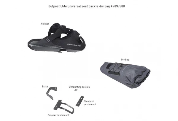 Sacoche De Selle Étanche Blackburn Outpost Elite Universal Seat Pack 4 Sacoche De Selle Étanche Blackburn Outpost Elite Universal Seat Pack – Image 2