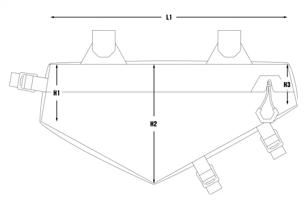 Sacoche De Cadre Bombtrack X Apidura 2.4 L Gris 8 Sacoche De Cadre Bombtrack X Apidura 2.4 L Gris – Image 6