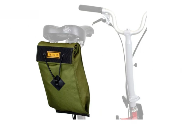 Sacoche De Selle Pour Vélo Pliant Restrap City Saddle Bag Large Vert Olive Noir 3 Sacoche De Selle Pour Vélo Pliant Restrap City Saddle Bag Large Vert Olive Noir