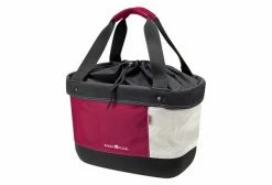 Sacoche De Guidon Klickfix Shopper Alingo Rouge Crème Rouge / Beige