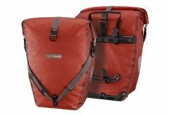 Paire De Sacoches De Porte-Bagages Ortlieb Back-Roller Plus 40L Rouge Salsa Dark Chili Bleu / Bleu
