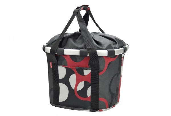 Sacoche De Guidon Klickfix Bikebasket Anneaux Gris Rouge 3 Sacoche De Guidon Klickfix Bikebasket Anneaux Gris Rouge