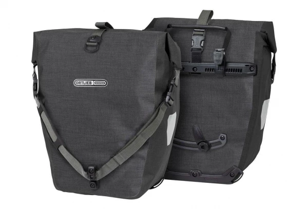 Paire De Sacoches De Porte-Bagage Ortlieb Back-Roller Plus 40L Gris / Noir 3 Paire De Sacoches De Porte-Bagage Ortlieb Back-Roller Plus 40L Gris / Noir